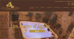 Desktop Screenshot of les-bains-dagnia.com